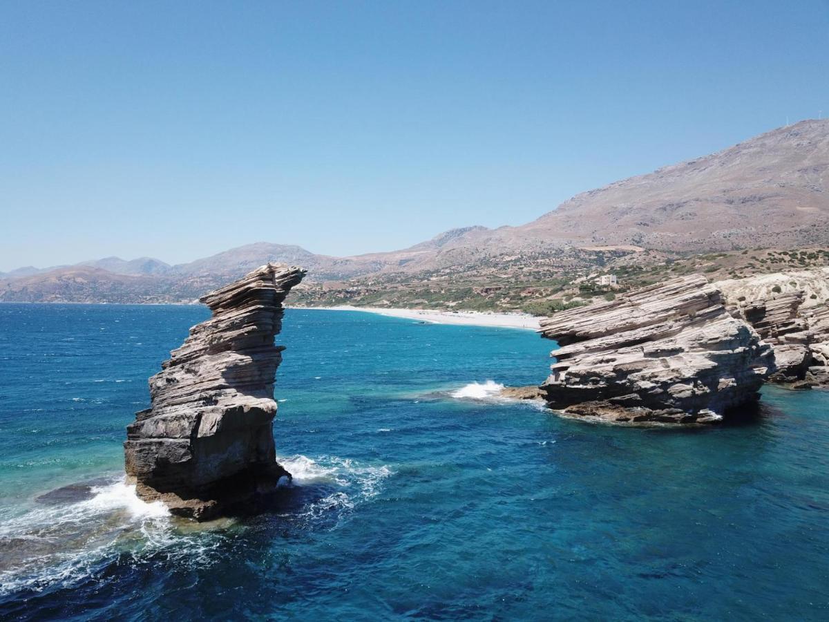 Вилла Petra-Mare 8 Akoumia Экстерьер фото